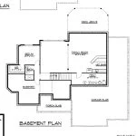 CHD-1582 Country House Plan – Basement Floor Plan