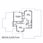 CHD-1582 Country House Plan – Second Floor Plan