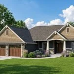 CHD-1588 Beach House Plan – Front Elevation