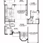 CHD-1592 Beach House Plan – First Floor Plan