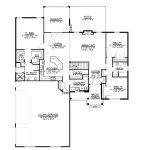 CHD-16100 Country House Plan – Main Floor Plan