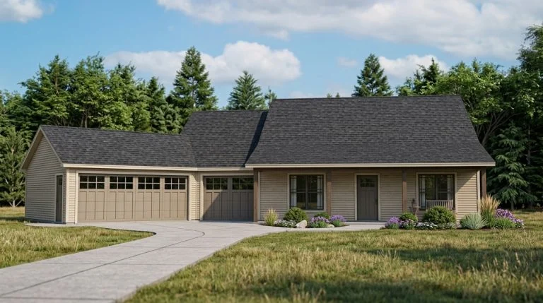 CHD-16106 Cottage House Plan – Front Elevation