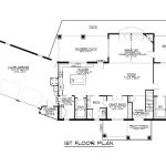 CHD-16116 Cottage House Plan – First Floor Plan
