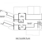 CHD-16116 Cottage House Plan – Second Floor Plan