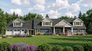 CHD-16116 Cottage House Plan – Front Elevation