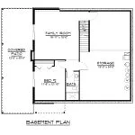 CHD-16119 Cottage House Plan – Basement Floor Plan