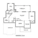 CHD-16120 Cottage House Plan – Basement Floor Plan