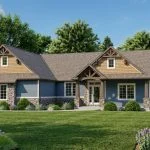 CHD-16120 Cottage House Plan – Front Elevation