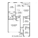 CHD-16122 Cottage House Plan – First Floor Plan