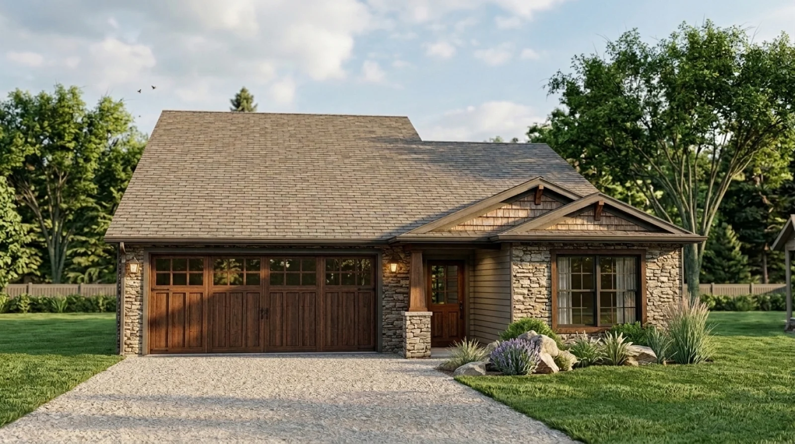 CHD-16122 Cottage House Plan – Front Elevation