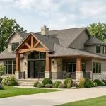 CHD-1617 Country House Plan – Front Elevation