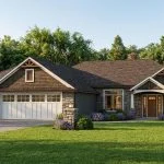 CHD-1618 Country House Plan – Front Elevation