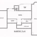 CHD-1625 Contemporary House Plan – Basement Floor Plan