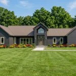 CHD-1625 Contemporary House Plan – Front Elevation