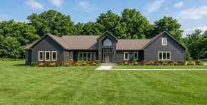 CHD-1625 Contemporary House Plan – Front Elevation