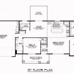 CHD-1629 Country House Plan – Main Floor Plan