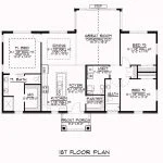 CHD-1636 Beach House Plan – Main Floor Plan