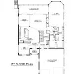 CHD-1638 Beach House Plan – First Floor Plan