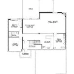 CHD-1639 Colonial House Plan – Basement Floor Plan