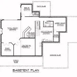 CHD-1647 Country House Plan – Basement Floor Plan