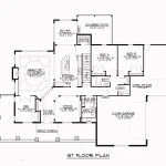 CHD-1647 Country House Plan – First Floor Plan