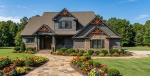CHD-1649 Colonial House Plan – Front Elevation