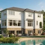 CHD-1651 Beach House Plan – Front Elevation