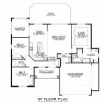 CHD-1652 Country House Plan – Main Floor Plan