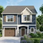 CHD-1654 Beach House Plan – Front Elevation