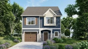CHD-1654 Beach House Plan – Front Elevation