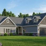 CHD-1657 Country House Plan – Front Elevation