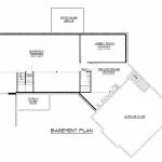 CHD-1660 Country House Plan – Basement Floor Plan