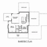 CHD-1662 Cottage House Plan – Basement Floor Plan