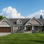 CHD-1663 Cottage House Plan – Front Elevation