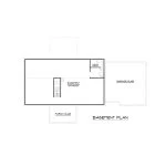 CHD-1665 Colonial House Plan – Basement Floor Plan