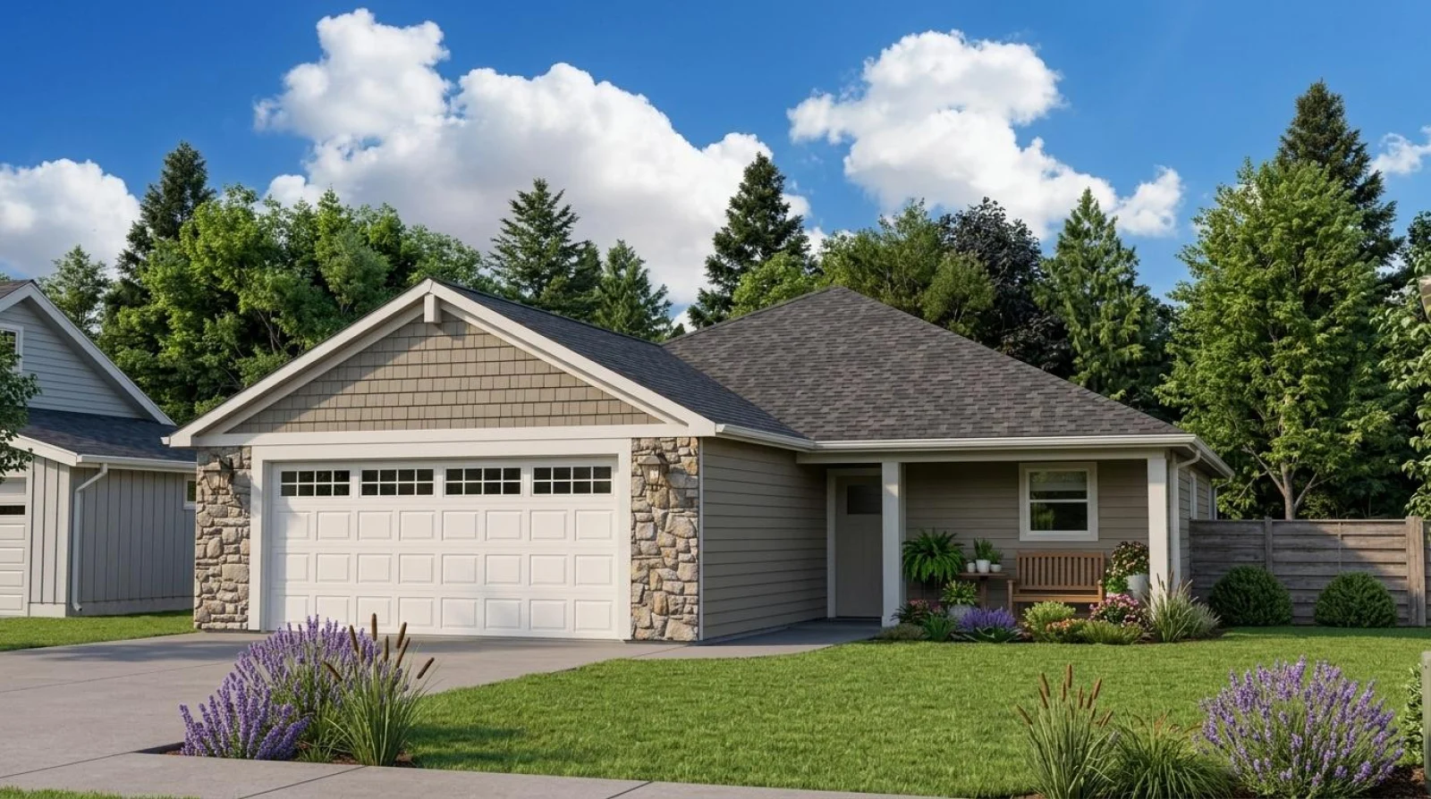 CHD-1669 Craftsmen House Plan – Front Elevation