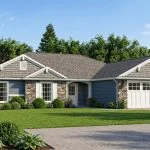 CHD-1671 Cottage House Plan – Front Elevation