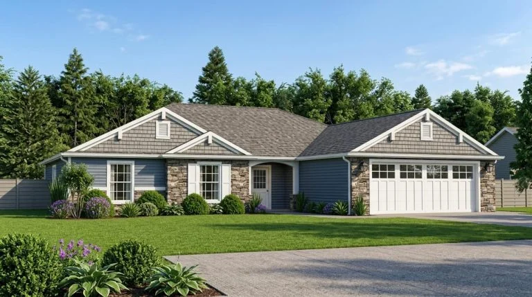 CHD-1671 Cottage House Plan – Front Elevation
