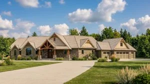 CHD-1675 Cottage House Plan – Front Elevation