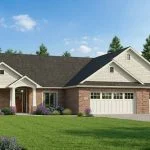 CHD-1678 Cottage House Plan – Front Elevation
