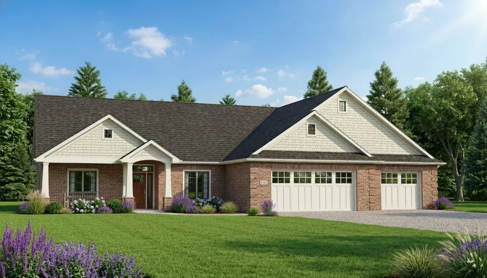 CHD-1678 Cottage House Plan – Front Elevation