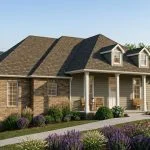 CHD-1680 Colonial House Plan – Front Elevation