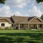 CHD-1682 Country House Plan – Front Elevation