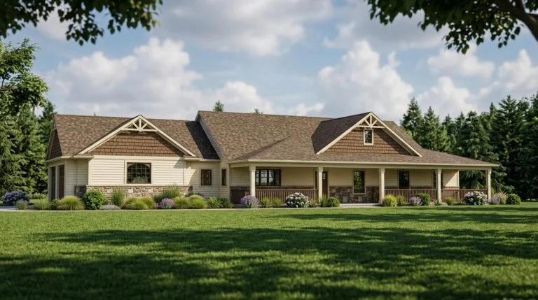 CHD-1682 Country House Plan – Front Elevation