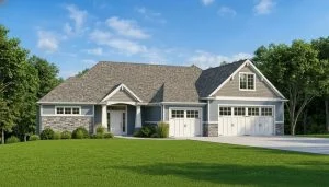CHD-1684 Beach House Plan – Front Elevation
