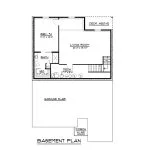 CHD-1692 Country House Plan – Basement Floor Plan
