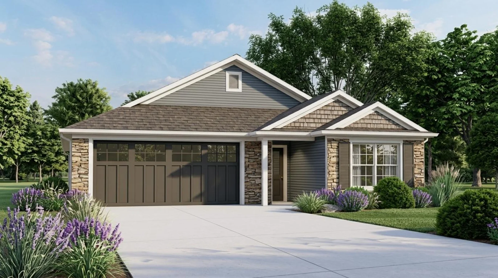 CHD-1696 Country House Plan – Front Elevation
