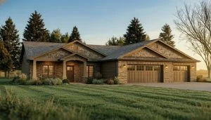 CHD-1698 Cottage House Plan – Front Elevation