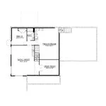 CHD-1701 Cottage House Plan – Basement Floor Plan