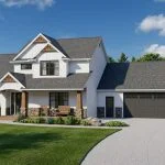CHD-1701 Cottage House Plan – Front Elevation